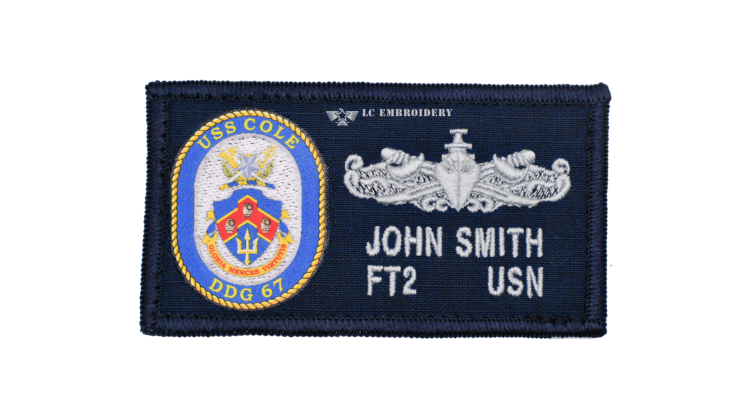 2POC 2X4 Digital Crest Patch — LC EMBROIDERY & CLEANERS
